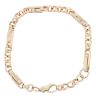 9ct Yellow Gold Fancy Bracelet 9"