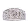 18ct White Gold 0.60ct Diamond Floral Fancy Ring