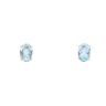 9ct Yellow Gold Blue Topaz Stud Earrings