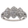 9ct White Gold 1.00ct Diamond Cluster Ring