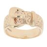 9ct Yellow Gold Patterned Buckle Ring