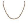 9ct Yellow White and Rose Gold Plait Chain 16"