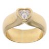 18ct Yellow Gold 0.40ct Heart Cut Diamond Solitaire Ring