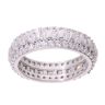 18ct White Gold Cubic Zirconia Three Stone Ring