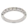 9ct White Gold 1.00ct Brilliant Cut Diamond Half Eternity Ring