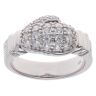 Silver Cubic Zirconia Boxing Glove Ring By Icesia