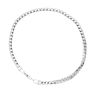 Silver Oval Franco Bracelet 8" By Icesia