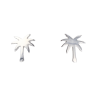 Silver Palm Tree Earrings