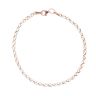 9ct White and Rose Gold Fancy Bracelet 7.5"