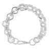 Silver Hexagon Bracelet 10" By Icesia