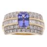 18ct Yellow Gold 1.00ct Diamond and Tanzanite Ring