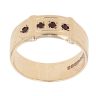 9ct Yellow Gold Garnet Buckle Ring