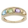 9ct Yellow Gold Multi-Gemstone Four Stone Ring