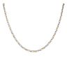9ct Yellow And White Gold Fancy Chain 18"