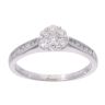 9ct White Gold 0.50ct Diamond Cluster Ring