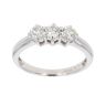 18ct White Gold 0.50ct Diamond Trilogy Ring