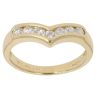 18ct Yellow Gold 0.33ct Brilliant Cut Diamond Wishbone Ring