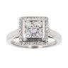 Platinum 0.50ct Diamond Cluster Ring