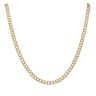 9ct Yellow Gold Textured Curb Chain 18"