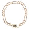 9ct Yellow Gold Figaro Bracelet 8.5"
