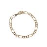 9ct Yellow Gold Figaro Bracelet 7.5"