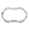 9ct White Gold Cubic Zirconia Hinged Bangle
