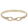 9ct Yellow Gold Twist Patterned Bangle