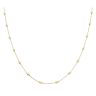 Gold Plated Silver Beaded Chain 18"
