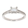 18ct White Gold 0.66ct Princess Cut Solitaire Diamond Ring