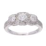 18ct White Gold 1.00ct Diamond Cluster Ring