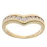 18ct Yellow Gold 0.33ct Diamond Wishbone Ring