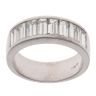 18ct White Gold 2.00ct Baguette Cut Diamond Half Eternity Ring