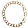 9ct Yellow Gold Curb Bracelet 9"