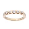 9ct Yellow Gold 0.25ct Diamond Five Stone Eternity Ring
