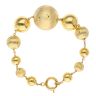 14ct Yellow Gold Patterned Graduated Bead Fancy Bracelet 8.5"