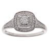 9ct White Gold 0.26ct Diamond Cluster Ring