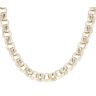 9ct Yellow Gold Patterned and Plain Belcher Chain 24"