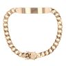 9ct Yellow Gold ID Curb Bracelet 8"