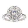 18ct White Gold 1.00ct Diamond Cluster Ring