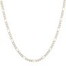 9ct Yellow and White Gold Diamond Cut Figaro Chain 18"