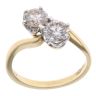 18ct Yellow Gold 1.45ct Brilliant Cut Diamond Two Stone Ring
