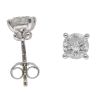 9ct White Gold 1.00ct Brilliant Cut Diamond Stud Earrings