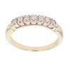 14ct Yellow Gold Cubic Zirconia Half Eternity Ring