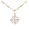 9ct Yellow Gold 0.10ct Diamond Fancy Pendant And Chain 18"