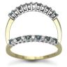 9 Carat Yellow Gold 0.25pts Diamond & Sapphire Ring