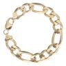 9ct Yellow Gold Figaro Bracelet 8.5"