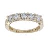 9ct Yellow Gold Cubic Zirconia Half Eternity Ring