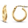9ct Yellow Gold Twist Hoop Earrings