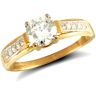 9ct Yellow Gold Fancy Cubic Zirconia Ring
