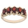9ct Yellow Gold Garnet Five Stone Ring